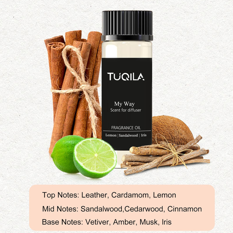 Tuqila Hotel Luxury Waterless Diffuser Set – 3x20ml My Way, White Tea & Infinity