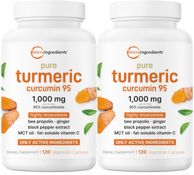 Micro Ingredients Turmeric Curcumin 1000mg | 240 Veggie Capsules | 95% Curcuminoids