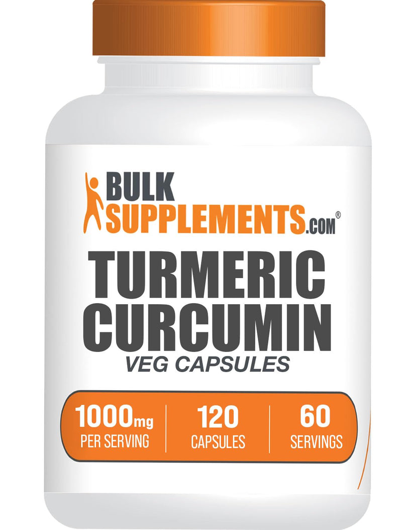 Turmeric Extract Capsules 1000mg – 120 Veg Caps, Gluten Free | BulkSupplements