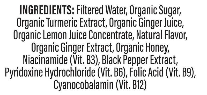 Turmeric Time Turmeric Shots – Ginger, Citrus & Honey, 12 Pack | Non-GMO
