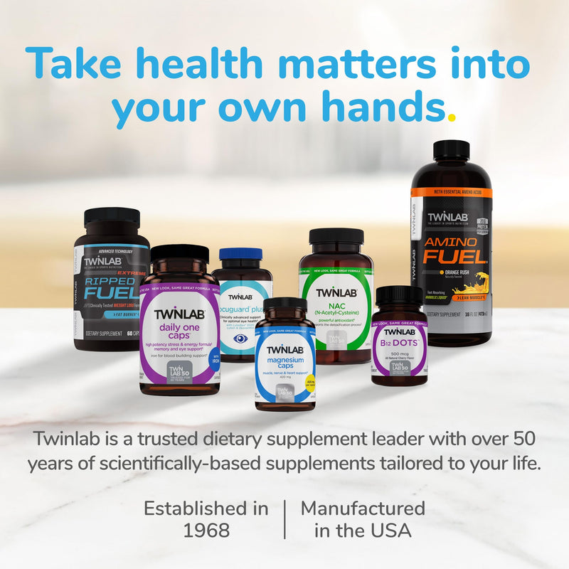 Twinlab Potassium Caps - Electrolyte Support for Heart & Muscle Health