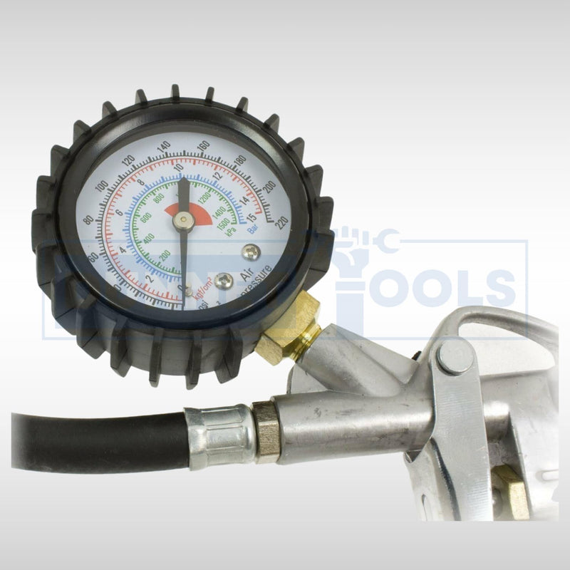 Tyre Inflator Pressure Gauge Heavy Duty Air Compressor