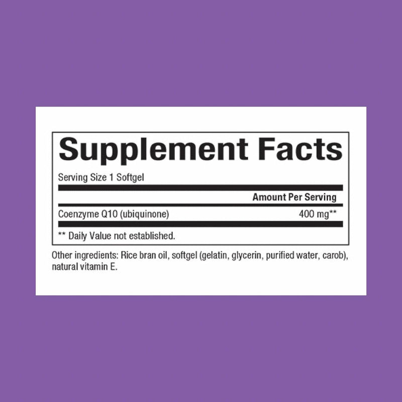 Natural Factors CoQ10 400 mg – Antioxidant Support, Energy Production & Heart Health | 60 Softgels