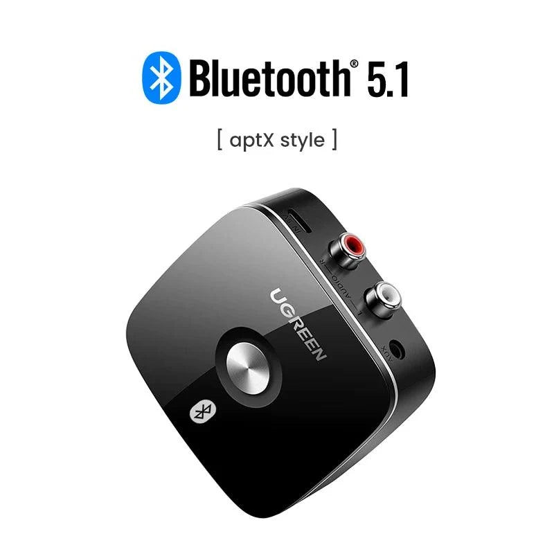 UGREEN 3.5mm RCA Bluetooth 5.1 Receiver Adapter aptX LL Wireless Music