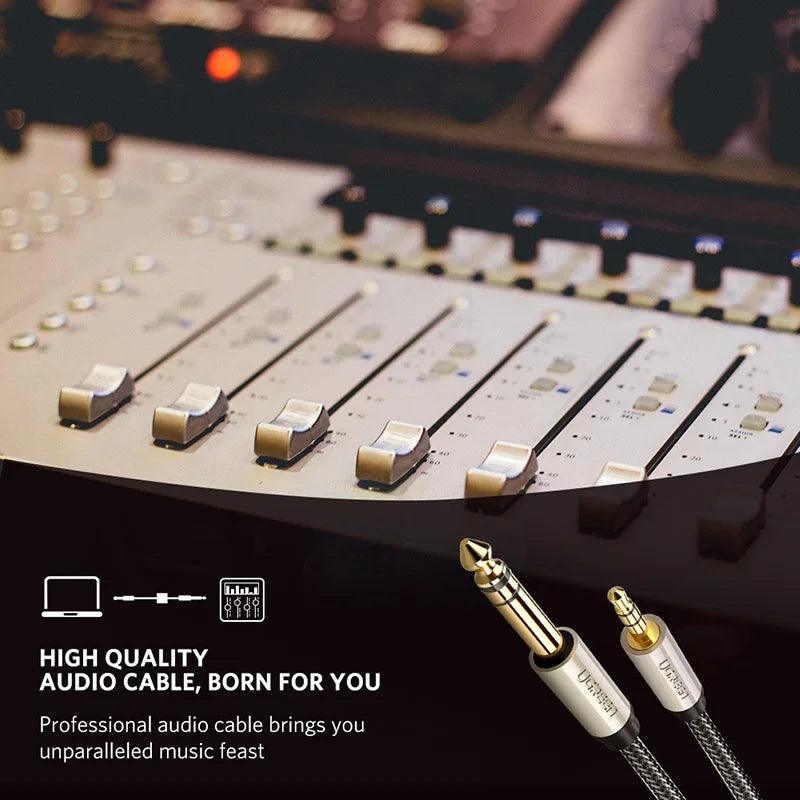 UGREEN 6.35mm to 3.5mm, 1/4 inch to 1/8 Aux Audio Cable