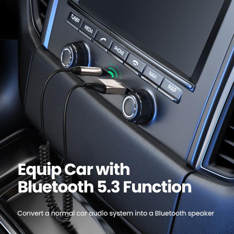 UGREEN Bluetooth 5.3 Aux Adapter Wireless Car Receiver USB to 3.5mm Built-in Mic