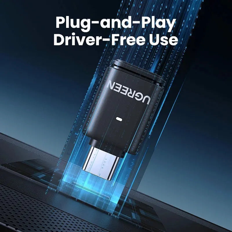 UGREEN USB-C Bluetooth 5.3 Adapter aptX HD Wireless Transmitter for PS5 PC