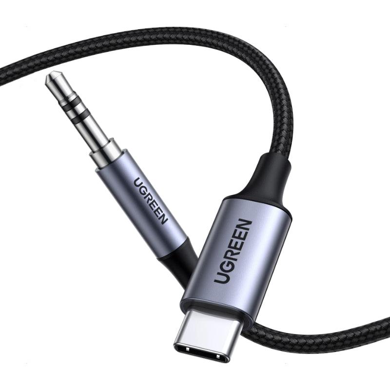 UGREEN USB C to 3.5mm Aux Headphones Audio DAC Adapter Cable (1m)