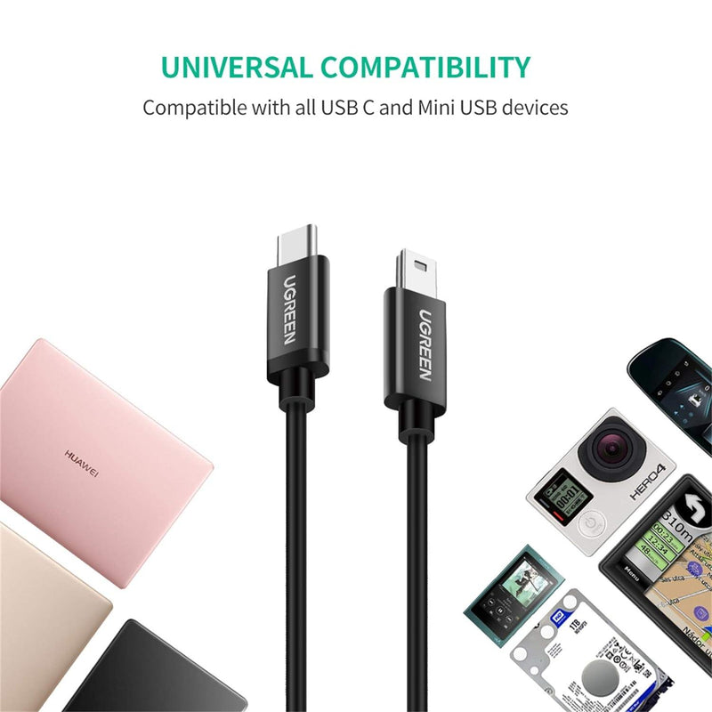 UGREEN USB-C to Mini USB Cable Sync & Charging