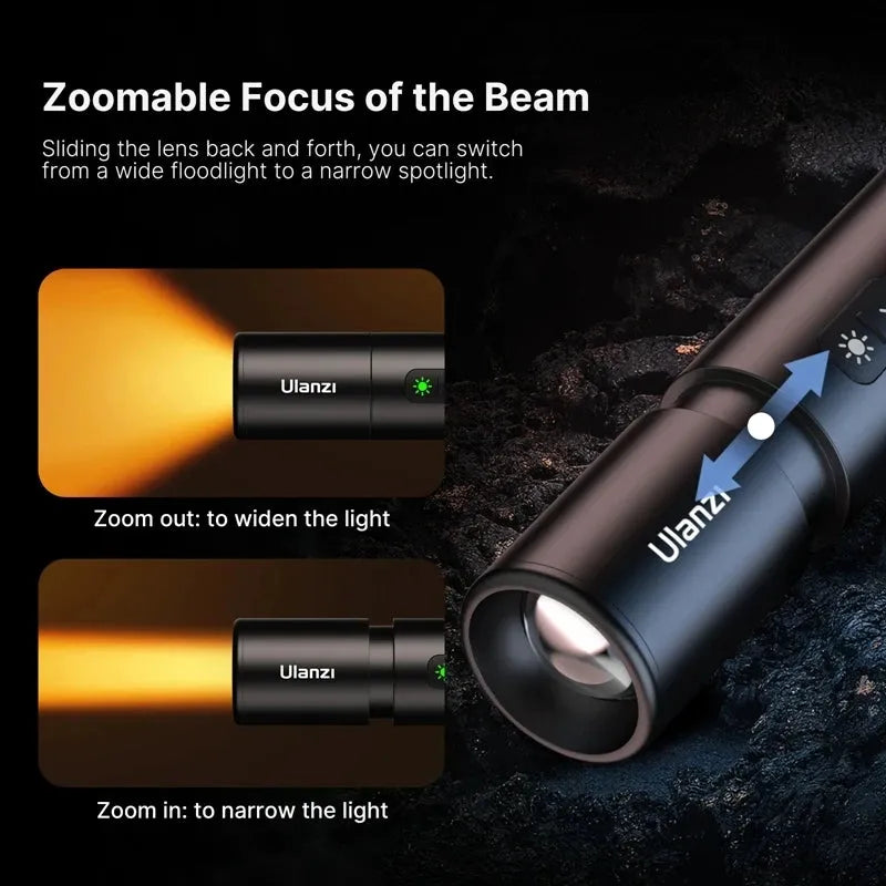 Ulanzi LM07 Photography Flashlight 2000-8000K Dimmable Rechargeable