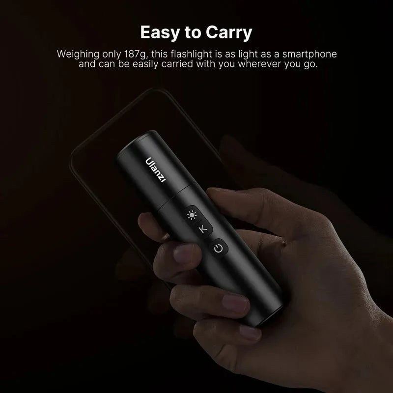 Ulanzi LM07 Photography Flashlight 2000-8000K Dimmable Rechargeable