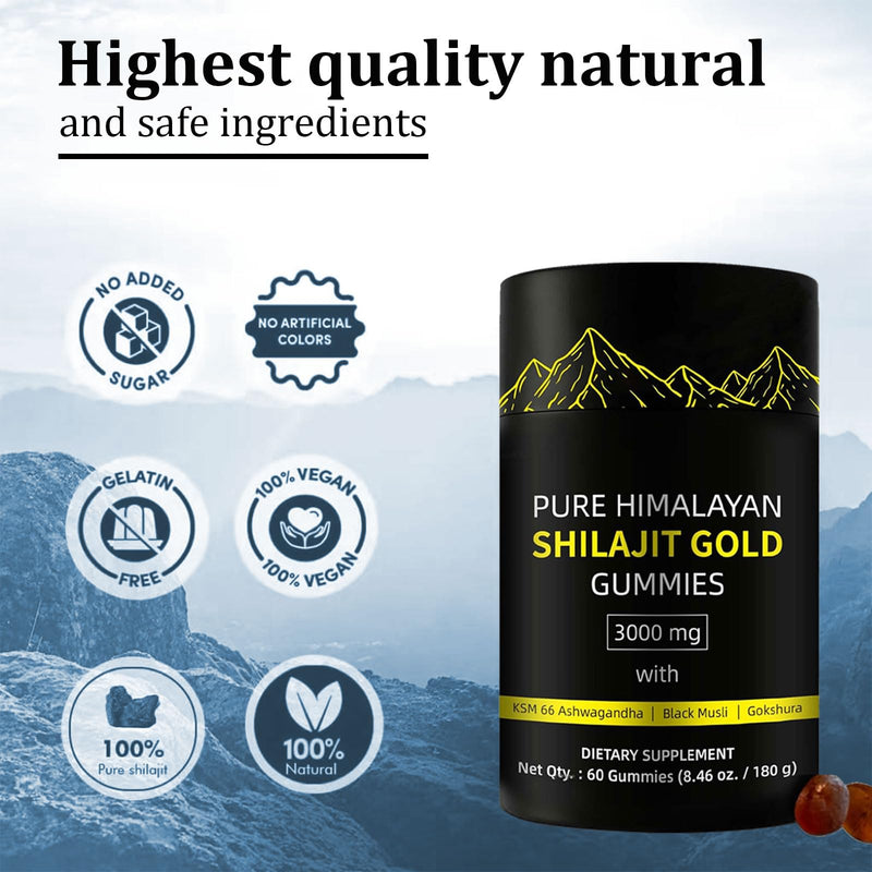Ultimapeak Shilajit Gummies – Alpha Gummies for Men | Lab Tested, No Added Sugar
