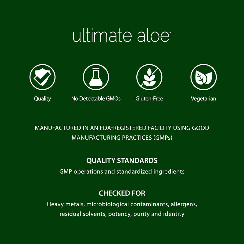 Ultimate Aloe Aloe Vera Juice – Gut Health, Digestive Comfort, Immune Support (Strawberry Kiwi, 16 Servings)