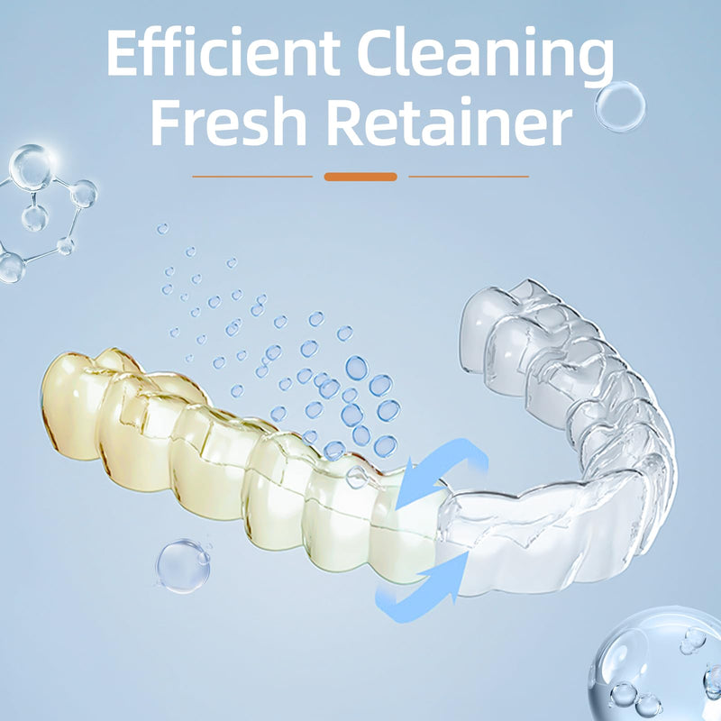 Ultrasonic Retainer Cleaner Machine for Dental Appliances – 42kHz, 24W, 180ml, Black | YKL