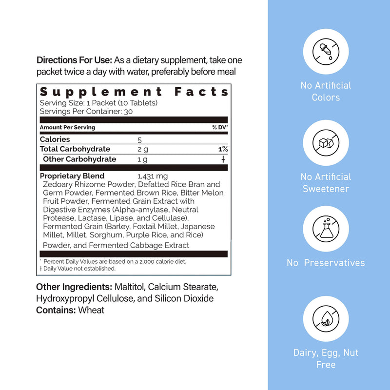 Umeken Okinawa Zedoary with Digestive Enzymes, 30 Count, Pack of 1