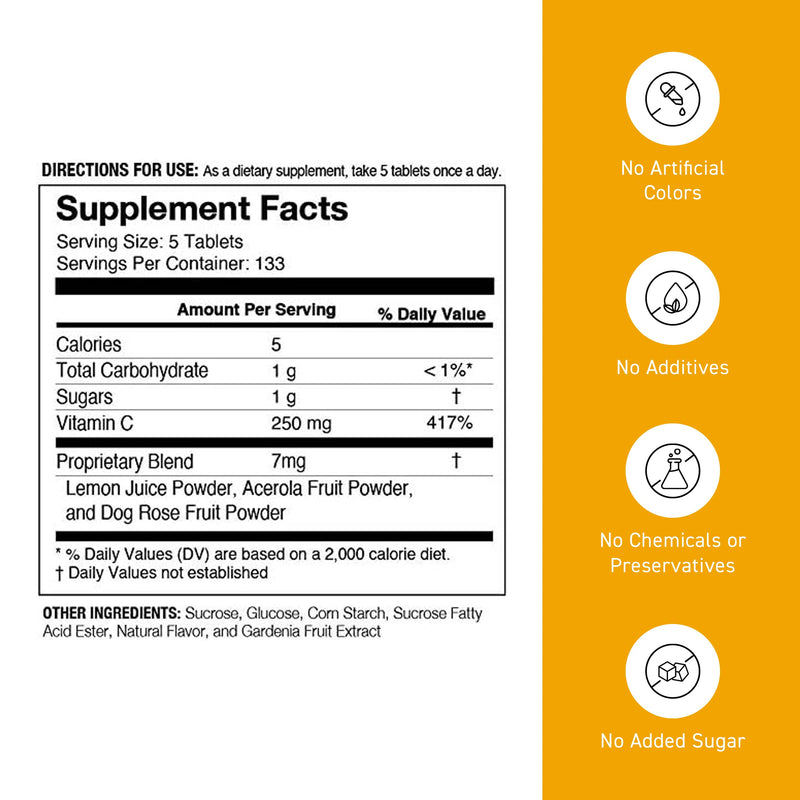 Umeken C-Balance Chewable Vitamin C – High Potency for Adults & Kids | 7.1 oz Pack of 2