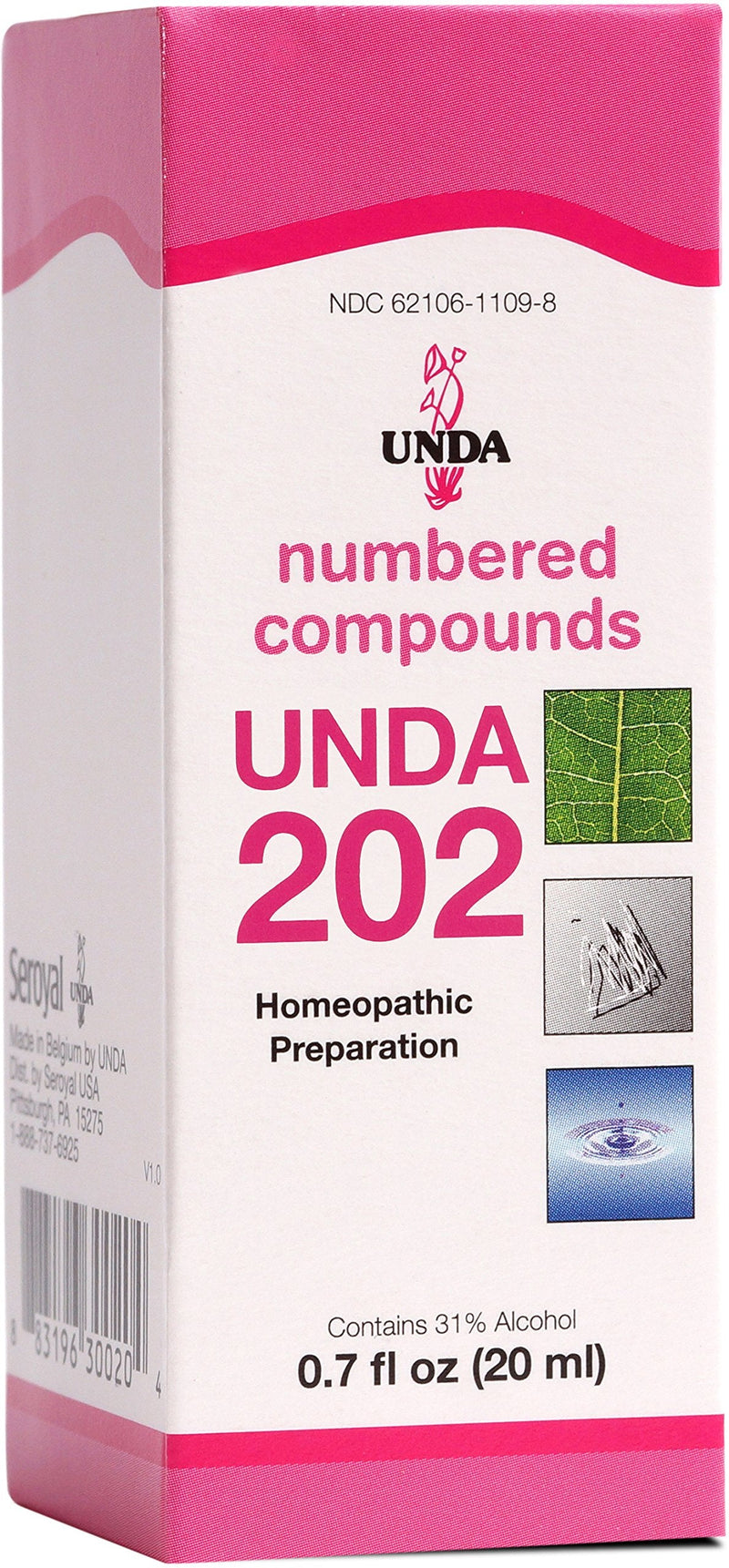 UNDA 202 Numbered Compounds - Homeopathic Preparation (0.7 fl oz)