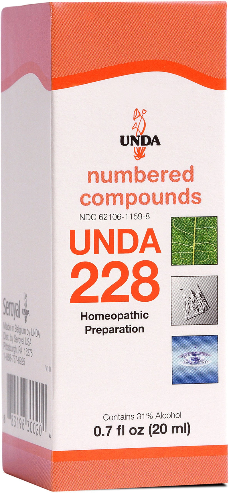 UNDA 228 Numbered Compounds – Homeopathic Preparation | 0.7 fl oz