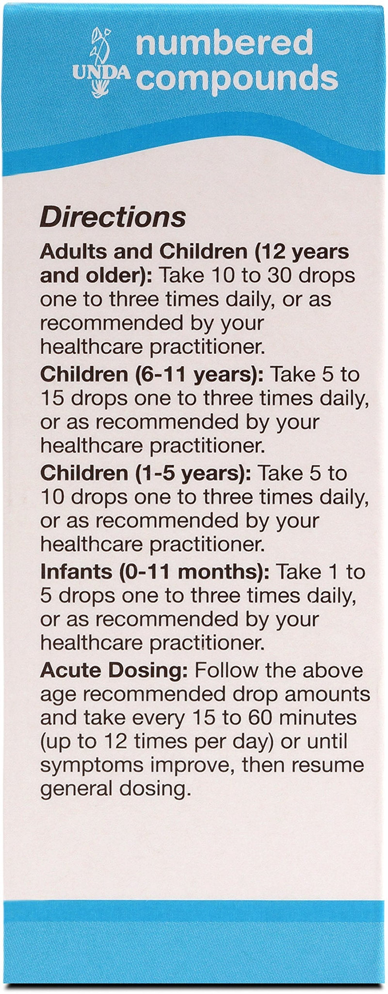 UNDA 27 Numbered Compounds | Homeopathic Preparation | 0.7 fl. oz.