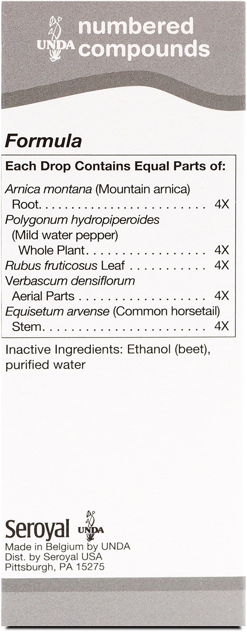 UNDA 273 Numbered Compounds | Homeopathic Preparation | 0.7 fl. oz.