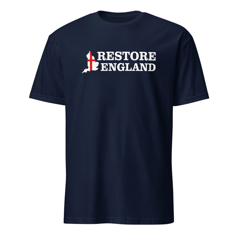 Restore England T-Shirt - Unisex Cotton Restore Britain Shirt Party Politics English