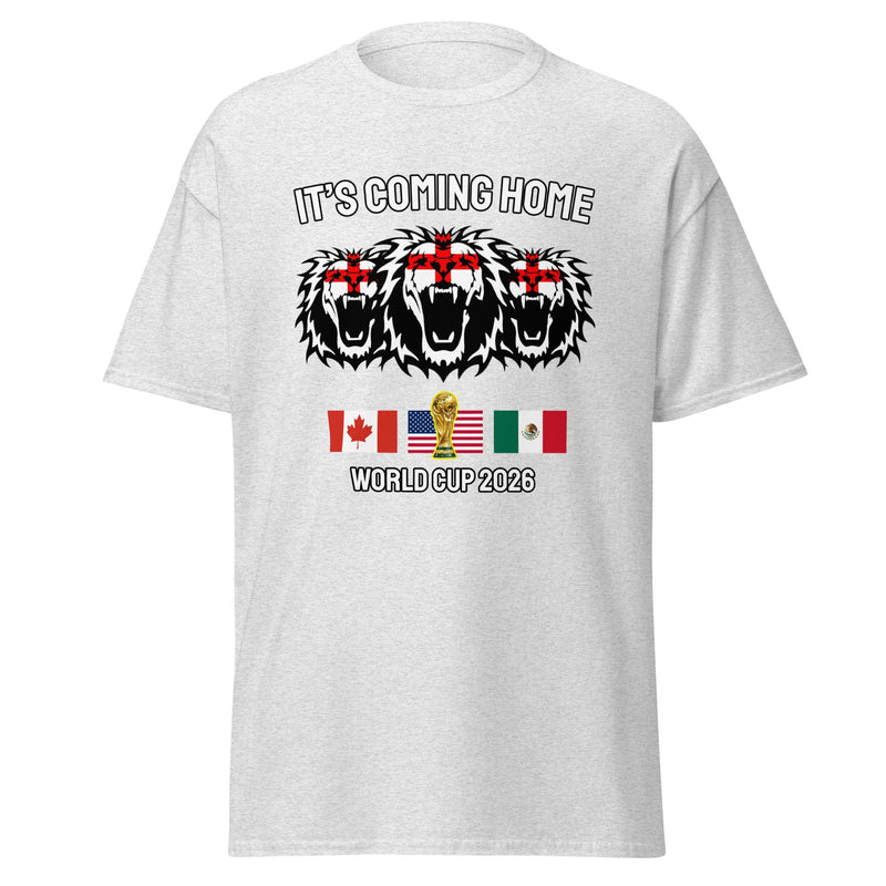 England World Cup 2026 T-Shirt It's Coming Home 3 Lions Football Shirt Unisex
