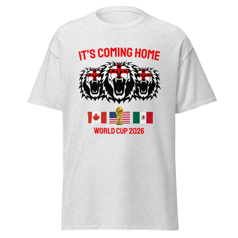 England World Cup 2026 Shirt It's Coming Home 3 Lions Football England White