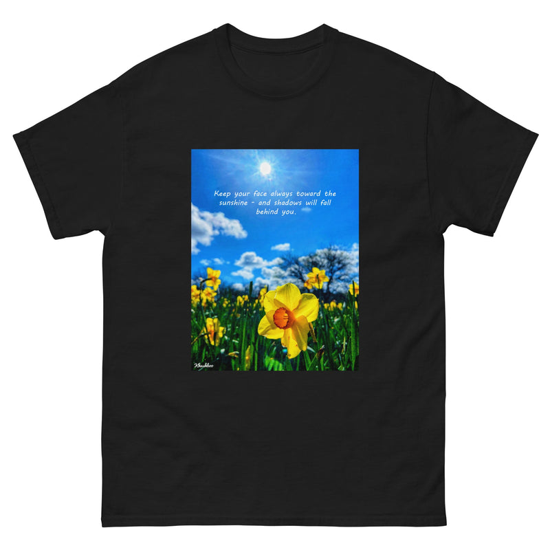 Women's Flower Print T-Shirt - Trendy Daffodil Shirt Summer Spring Quote Fashion