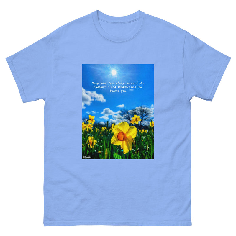 Women's Flower Print T-Shirt - Trendy Daffodil Shirt Summer Spring Quote Fashion