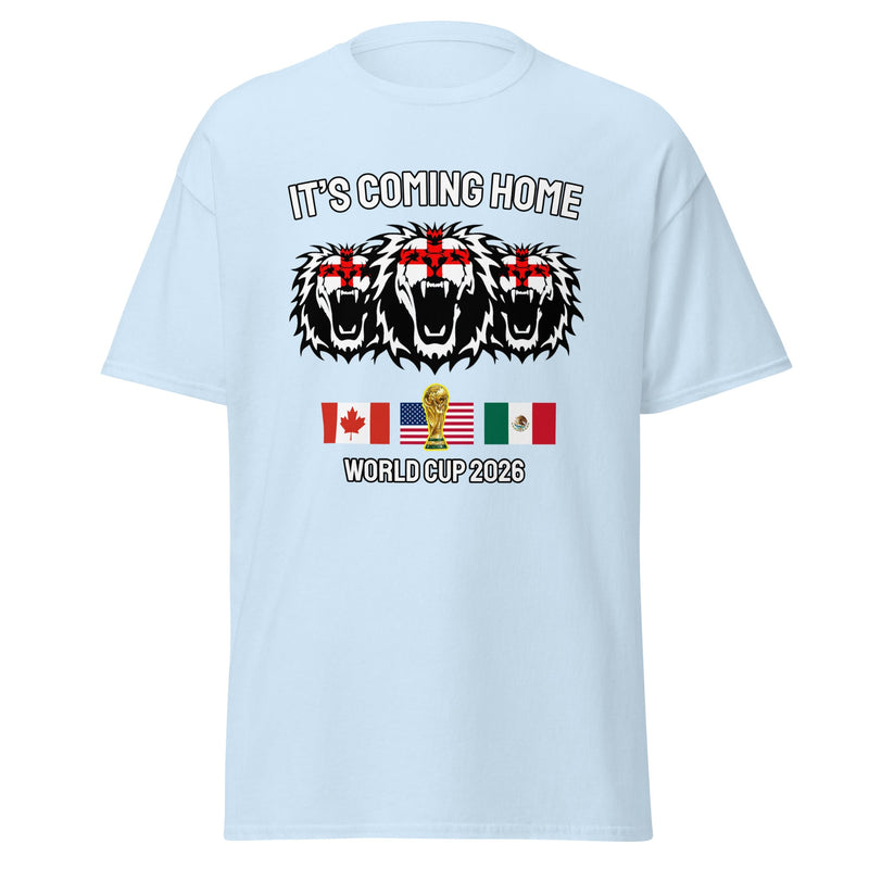 England World Cup 2026 T-Shirt It's Coming Home 3 Lions Football Shirt Unisex