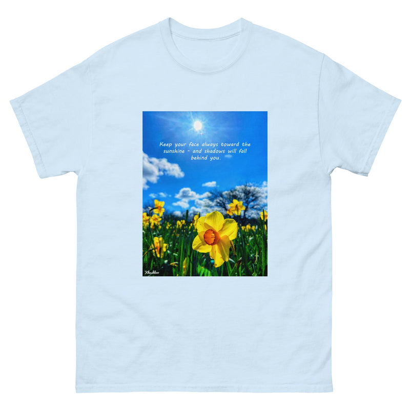 Women's Flower Print T-Shirt - Trendy Daffodil Shirt Summer Spring Quote Fashion