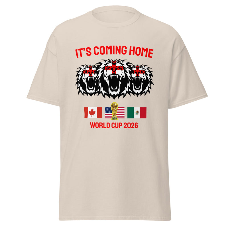 England World Cup 2026 Shirt It's Coming Home 3 Lions Football England White