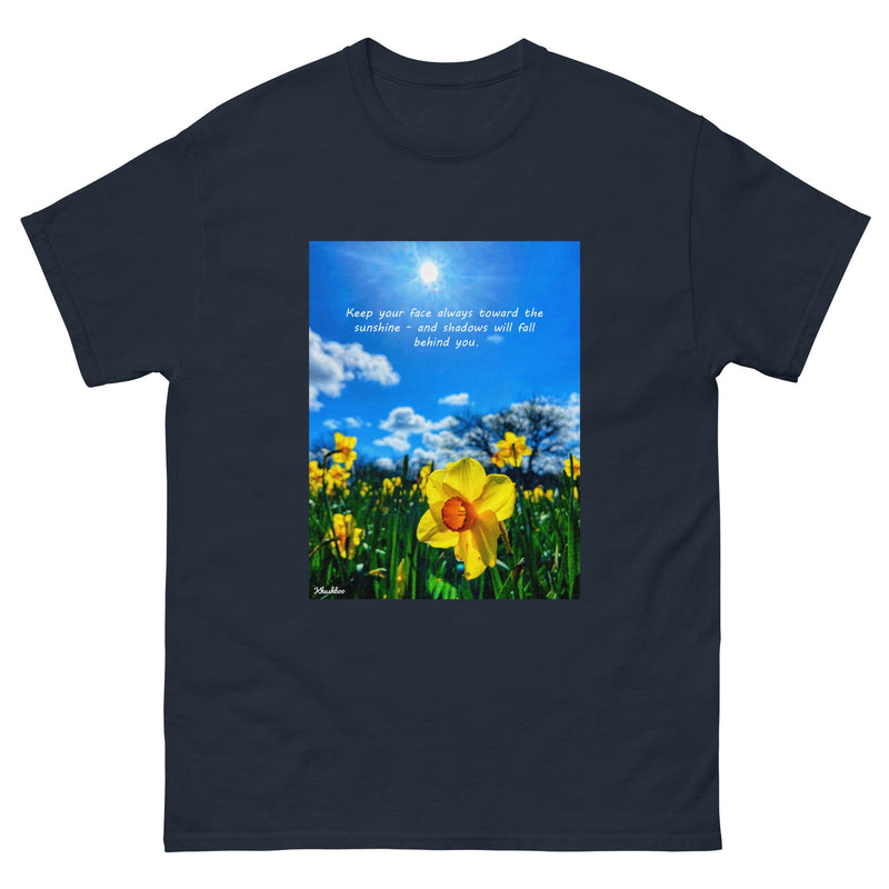 Women's Flower Print T-Shirt - Trendy Daffodil Shirt Summer Spring Quote Fashion