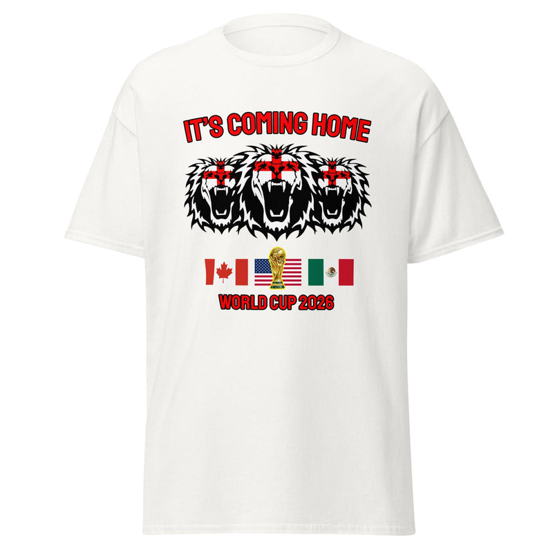 England World Cup 2026 T-Shirt It's Coming Home 3 Lions Football England Shirt