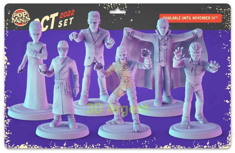 Universal Monsters Figures compatible D&D DragonLance Miniatures Pop Minis