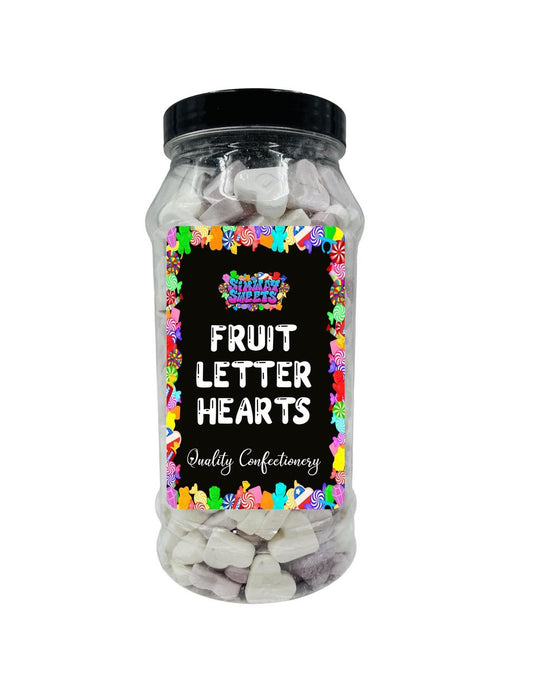 Fruit Letter Hearts Chalky Sweets Retro Gift - Best Quality, Delivered to Your Door - Simway Sweets