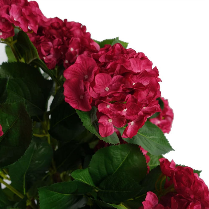 Beautiful 75cm Pink Hydrangea Plant - High Quality Artificial Flowers - Potted