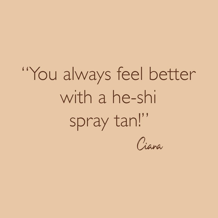 He-Shi Rich Bronze Spraytan 1L - Dark 10% Solution - No Smell - Self Tan - Professional Quality