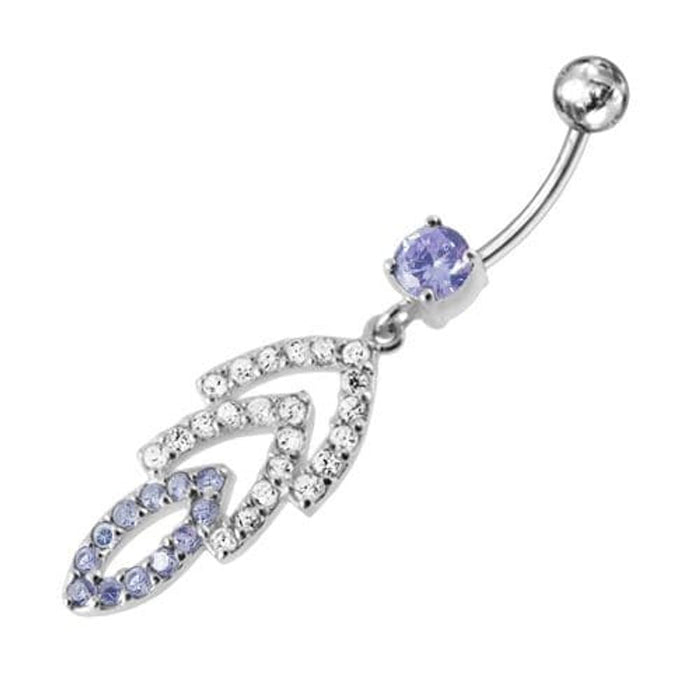 Jeweled Fancy Dangling Belly Ring