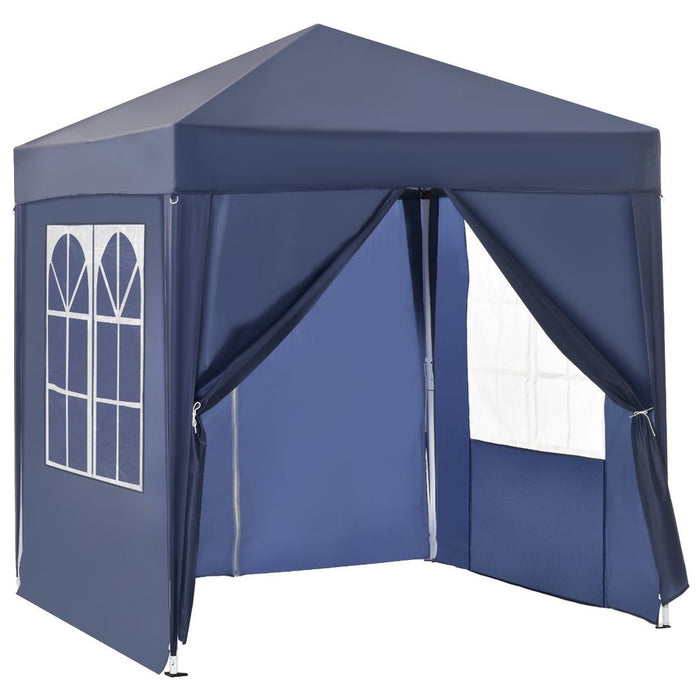 2x2m Garden Pop Up Gazebo Marquee Tent Wedding Canopy - Easy Set-Up, Durable, Portable Carrying Bag