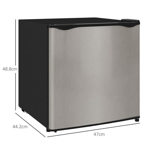 HOMCOM 35L Tabletop Freezer with Adjustable Temperature Wire Shelf Silver