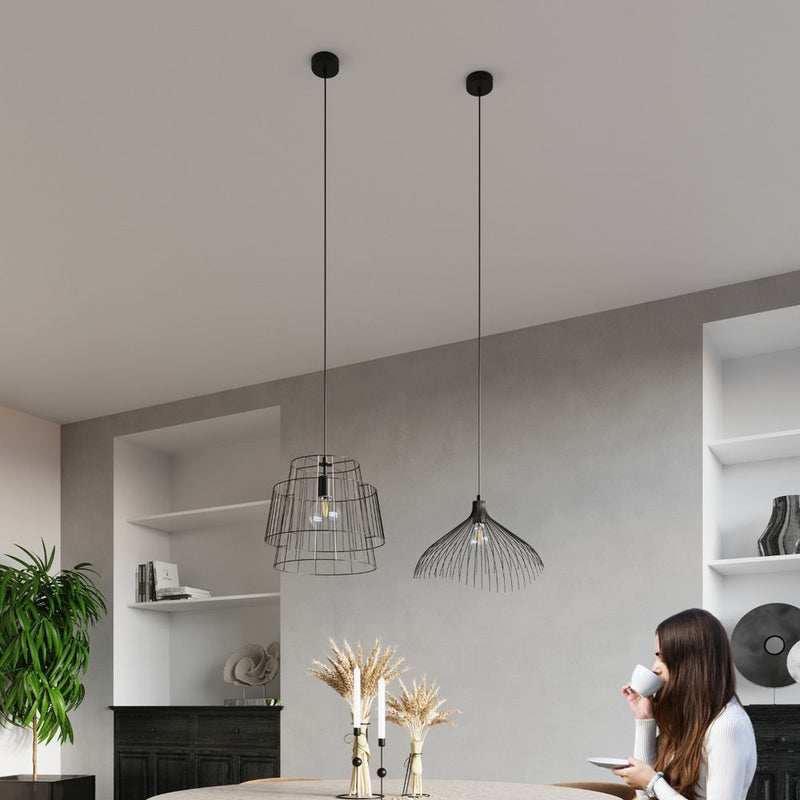 Steel Umb Industrial Pendant Lamp - High-Quality E27 Design