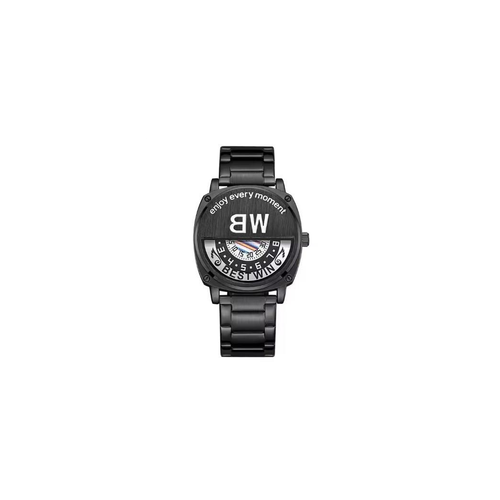 Bestwin Mens Fashion Dated Waterproof Black Bracelets Watch 919H