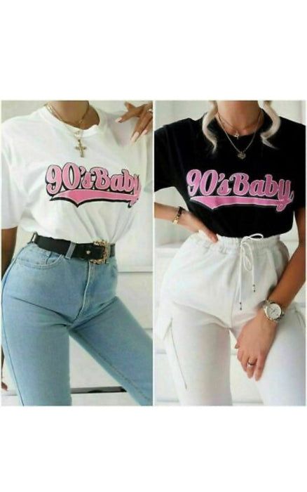 Ladies 90s baby Over sized t shirt