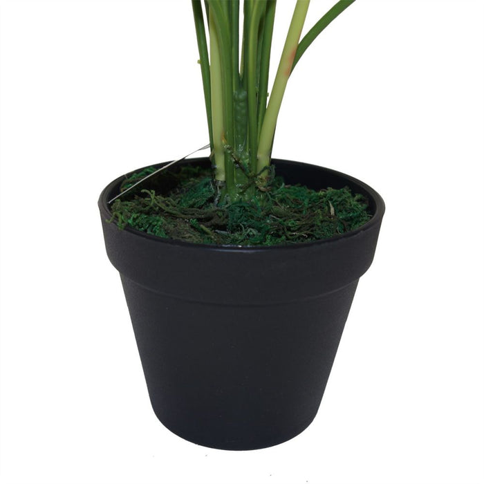 Realistic 60cm Large Artificial Foliage Plant - Premium Quality UK Leaf Design - Pot Incl.