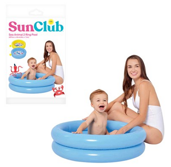 Premium Sun Club Sea Animal Pool | Fun and Safe | Inflatable | 76cm Diameter | 1-3 Years