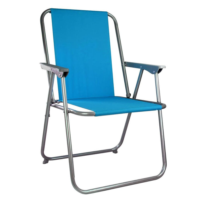 Folding Spring Garden Chair - High-Quality Blue Chair for Ultimate Comfort