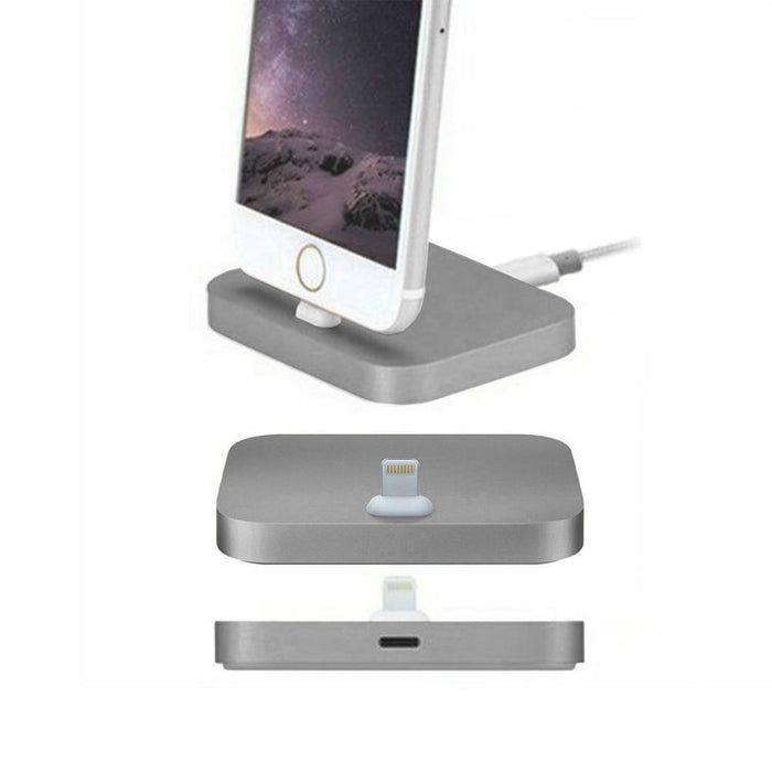 Aquarius Aluminium Phone Dock - Eight-Pin, Space Grey