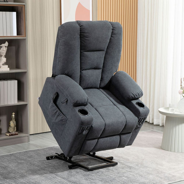 Riser and Recliner Chair w/ Remote, Lift Chair for the Elderly, Grey