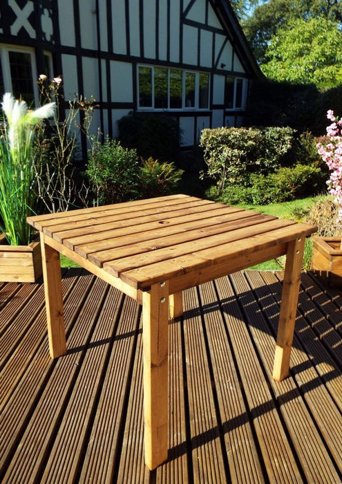 Premium Handcrafted Small Square Table - Made in Britain - Rustproof Bolts & 10 Year Guarantee